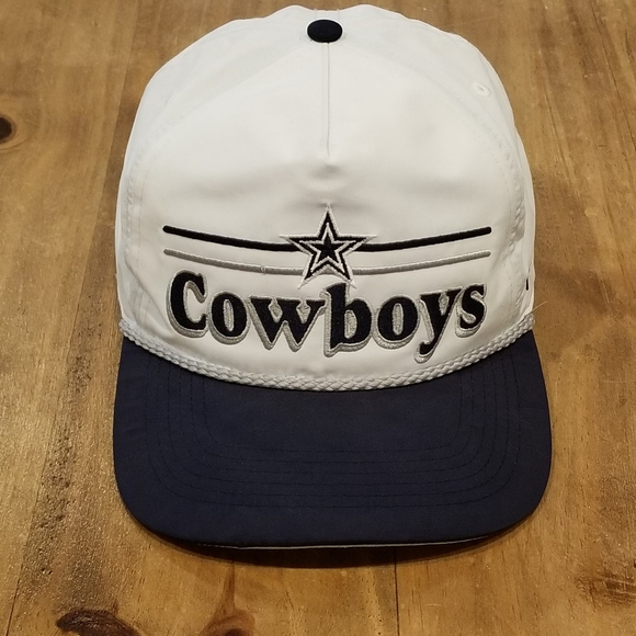 ’47 Other - Dallas Cowboys Hat Snapback 47 Brand Nylon Lightweight Rope White One Size NFL